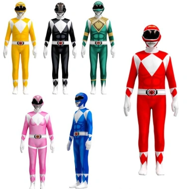 Trang phục cosplay Power Rangers cho trẻ em và người lớn - Đầm dự tiệc phong cách, giá ưu đãi 190.814₫