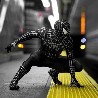 Trang phục cosplay siêu anh hùng Toby đen nhện - Áo liền quần Halloween giá chỉ 443k