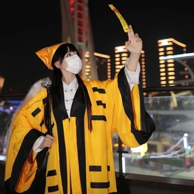 Trang phục đạo sĩ cosplay Halloween bé Đạo Bào Thái Cực Bát Quái giảm giá 166k