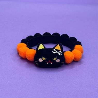 Trang phục Halloween cho thú cưng: Cổ khăn bí ngô quái vật cho mèo & chó giảm giá