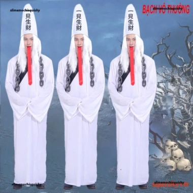 Trang phục Halloween Hắc Vô Thường Bạch Vô Thường, Thần Chết - Giá 58.000đ