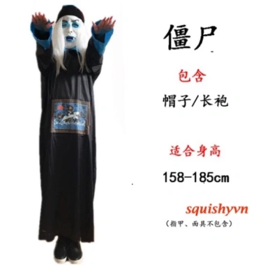 Trang phục Halloween Hắc Vô Thường Bạch Vô Thường, Thần Chết - Giá 58.000đ 10 Trang phục Halloween Hắc Vô Thường Bạch Vô Thường, Thần Chết - Giá 58.000đ 10