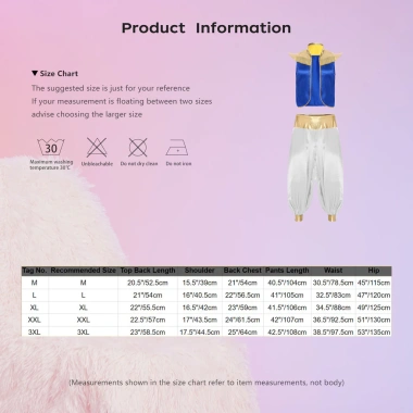 Trang phục Halloween Hoàng Tử Nam - Áo Vest, Bloomers Harem Cosplay, Giá ưu đãi 591.840₫