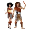 Trang phục Halloween Người Lớn Caveman Ấn Độ Hoang Dã Cosplay Thợ Săn Carnival Cặp Đôi 6