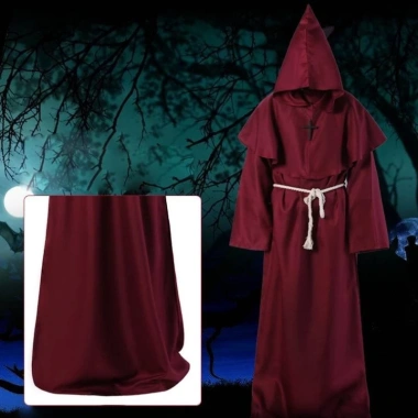 Trang phục Halloween Nhà Sư Trung Cổ Phù Thủy Cosplay Nam Nữ Giá chỉ 278.856đ