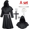 Trang phục Halloween Nhà Sư Trung Cổ Phù Thủy Cosplay Nam Nữ Giá chỉ 278.856đ 10