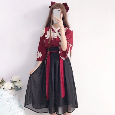 Trang phục học sinh Hanjian Yao - Chân váy Hán phục Trung Quốc, giảm giá 205.263₫ Trang phục học sinh Hanjian Yao - Chân váy Hán phục Trung Quốc, giảm giá 205.263₫