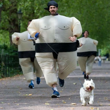 Trang Phục Sumo Bơm Hơi Cosplay Đầm Trẻ Em Nam Thổi Lên Đảng Giá 381k 3