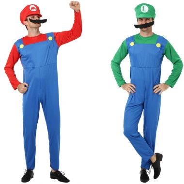 Trang phục tiệc Halloween - Bộ đồ Mario cosplay anime, nhập vai, đi học, giá ưu đãi 151.286₫ 2