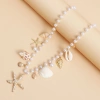 Trang sức boho retro nữ: thắt lưng nhựa sao biển và vòng cổ vỏ ngọc trai, thời trang đường phố, giảm giá 20% 7
