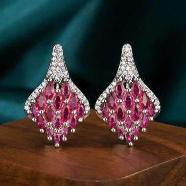 Trang sức kim cương ruby phong cách mới châu Âu Mỹ cho nữ - Giá 288,203₫