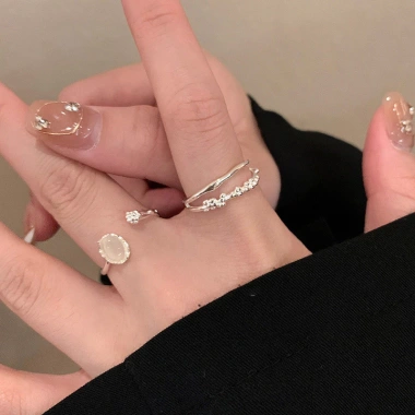 Trang sức nhựa thời trang Hàn Quốc màu tươi sáng, dễ chỉnh - Quà tặng độc đáo cho nữ, giảm giá 46.530₫