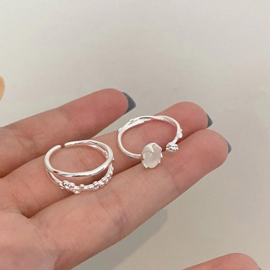 Trang sức nhựa thời trang Hàn Quốc màu tươi sáng, dễ chỉnh - Quà tặng độc đáo cho nữ, giảm giá 46.530₫
