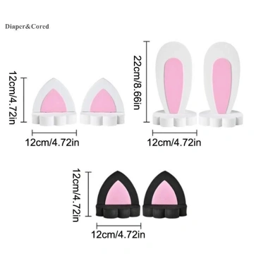 Trang trí nóc ô tô 2x DIAPER & CORED - Đồ ngoại thất cá tính, hoạt hình dễ thương, giá ưu đãi 66.110đ 5