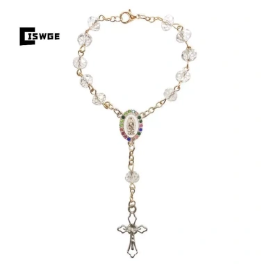 Trang Trí Ô Tô Mân Côi Dây Chuyền Chữ Thập Vô Lăng Phụ Kiện Cơ Đốc 4 Trang Trí Ô Tô Mân Côi Dây Chuyền Chữ Thập Vô Lăng Phụ Kiện Cơ Đốc 4
