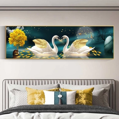 Tranh 3D dán tường PVC khổ lớn 1m2x60cm - Có keo, trang trí phòng khách, ngủ, giá 82.449₫ 3