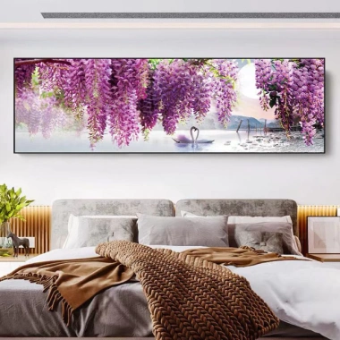 Tranh 3D dán tường PVC khổ lớn 1m2x60cm - Có keo, trang trí phòng khách, ngủ, giá 82.449₫ 5