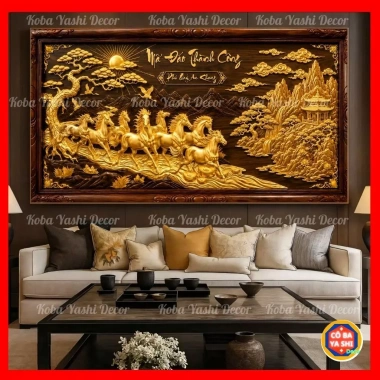 Tranh Bát Mã Ngựa Đáo Thành Công Treo Phòng Khách, May Mắn Tài Lộc, Gương Cao Cấp, 365.000 VND 10 Tranh Bát Mã Ngựa Đáo Thành Công Treo Phòng Khách, May Mắn Tài Lộc, Gương Cao Cấp, 365.000 VND 10