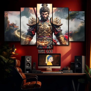 Tranh Black Myth Wukong Thiết Kế Rư - Bộ 5 Tấm Tráng Gương 5mm Cán Nhựa Fomex, Tặng Keo, Trang Trí Nhà, Giá 215.000 VND 6 Tranh Black Myth Wukong Thiết Kế Rư - Bộ 5 Tấm Tráng Gương 5mm Cán Nhựa Fomex, Tặng Keo, Trang Trí Nhà, Giá 215.000 VND 6