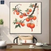 Tranh Canvas Cành Hồng Trĩu Quả - Trang trí phòng khách, spa, giảm giá 105k 2