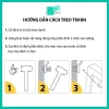 Tranh canvas hoa sen thư pháp Tâm Thiện An khổ dọc 30x90 cm - Giá ưu đãi 315.000₫ 3