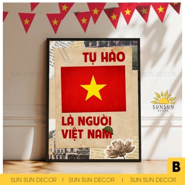 Tranh canvas Quốc Khánh 2/9 I CD2 - Cổ động lịch sử, decor cửa hàng, giá ưu đãi 112.800₫