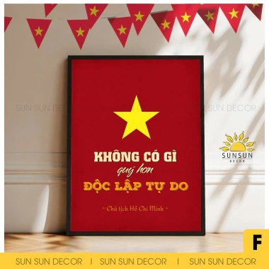 Tranh canvas Quốc Khánh 2/9 I CD2 - Cổ động lịch sử, decor cửa hàng, giá ưu đãi 112.800₫