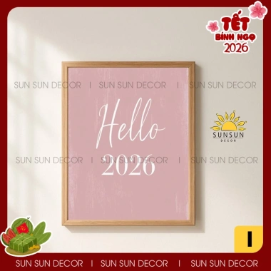Tranh canvas Tết 2.026 - Tranh decor nhà, cafe, giá chỉ 114.000đ