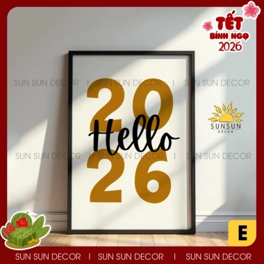 Tranh canvas Tết 2.026 - Tranh decor nhà, cafe, giá chỉ 114.000đ