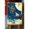 Tranh canvas Tết Trung Thu va Đoàn Viên - Trang trí quán coffee, nhà hàng, in yêu cầu, chèn logo, giá 185.000₫