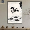 Tranh Canvas Thiền Nghệ Thuật - Treo Tường Trang Trí Phòng Khách, Phòng Thiền - Giá 104.000đ