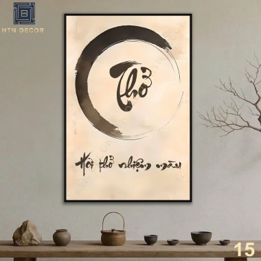 Tranh Canvas Thiền Nghệ Thuật - Treo Tường Trang Trí Phòng Khách, Phòng Thiền - Giá 104.000đ