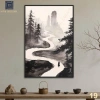 Tranh Canvas Thiền Nghệ Thuật - Treo Tường Trang Trí Phòng Khách, Phòng Thiền - Giá 104.000đ 7