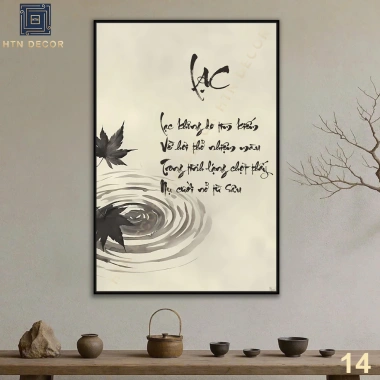 Tranh Canvas Thiền Nghệ Thuật - Treo Tường Trang Trí Phòng Khách, Phòng Thiền - Giá 104.000đ