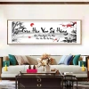 Tranh Canvas Thư Pháp GIA HÒA VẠN SỰ HƯNG - Mẫu mới, treo phòng khách, khu trà, giá ưu đãi 391k 2