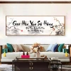 Tranh Canvas Thư Pháp GIA HÒA VẠN SỰ HƯNG - Mẫu mới, treo phòng khách, khu trà, giá ưu đãi 391k 6