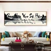 Tranh Canvas Thư Pháp GIA HÒA VẠN SỰ HƯNG - Mẫu mới, treo phòng khách, khu trà, giá ưu đãi 391k 10
