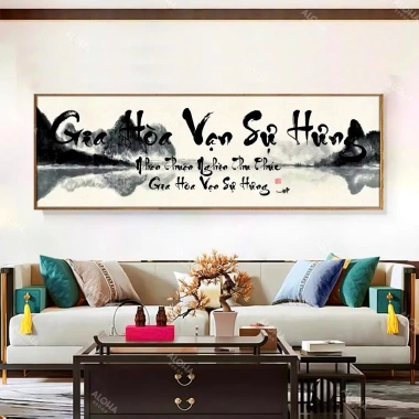 Tranh Canvas Thư Pháp GIA HÒA VẠN SỰ HƯNG - Mẫu mới, treo phòng khách, khu trà, giá ưu đãi 391k 10 Tranh Canvas Thư Pháp GIA HÒA VẠN SỰ HƯNG - Mẫu mới, treo phòng khách, khu trà, giá ưu đãi 391k 10