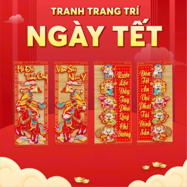 Tranh Câu Đối Tết Treo Tường - May Mắn Phát Tài, Giảm Giá 23% - Chỉ 189.000đ Tranh Câu Đối Tết Treo Tường - May Mắn Phát Tài, Giảm Giá 23% - Chỉ 189.000đ