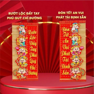 Tranh Câu Đối Tết Treo Tường - May Mắn Phát Tài, Giảm Giá 23% - Chỉ 189.000đ