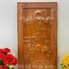 Tranh Cha Mẹ Gỗ Hương Đỏ Đục Nguyên Khối - Treo Tường Trang Trí Phòng Khách, Đồ Gỗ Nhật Anh - 280k