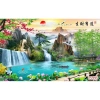 Tranh dán tường 3D Sơn Thủy - Thác Nước, In Kích Thước Yêu Cầu, 90.000 VNĐ 8