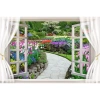Tranh dán tường giả cửa sổ phong cảnh màu sắc - Thiết kế hiện đại, giảm giá 23% chỉ 40.949đ 4