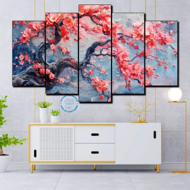 Tranh Dán Tường Hoa Đào Formex 5mm Không Khung Gỗ - Giá Ưu Đãi 127.500₫