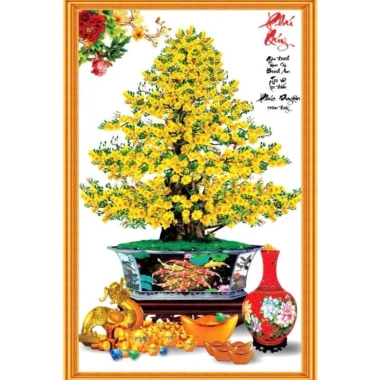Tranh dán tường tết decal chống nước cây đào, cây mai - Chỉ 100.000, giao hàng miễn phí 3