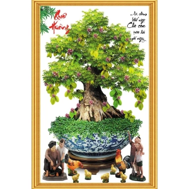 Tranh dán tường tết decal chống nước cây đào, cây mai - Chỉ 100.000, giao hàng miễn phí 9