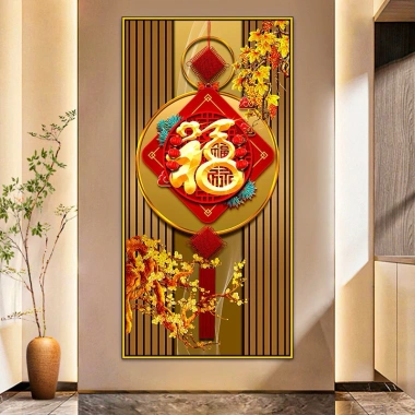 Tranh Dán Tường Trí Tết Đẹp, Trang Trí Phòng Khách, Cửa Ra Vào – Giá chỉ 60.000₫