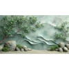 Tranh DECAL 3D cây xanh và hoa lá ven tường đá AI thế hệ mới MIYO - Giá 81.700₫ 2