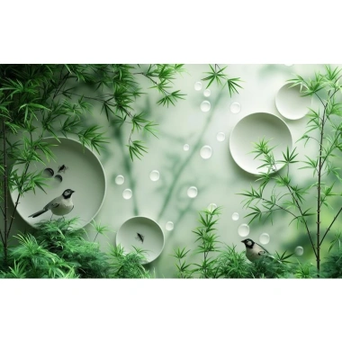 Tranh DECAL 3D cây xanh và hoa lá ven tường đá AI thế hệ mới MIYO - Giá 81.700₫ 10