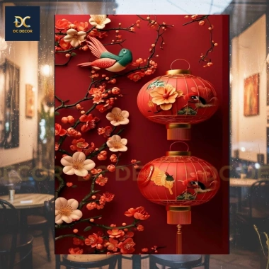 Tranh decal dán Tết 2.026 siêu đẹp - Giá chỉ 56.000₫, giảm 20% cho nhà mới 2